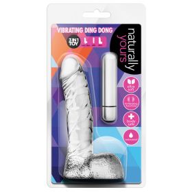 Naturally Yours Vibrating Ding Dong Clear 6.5
